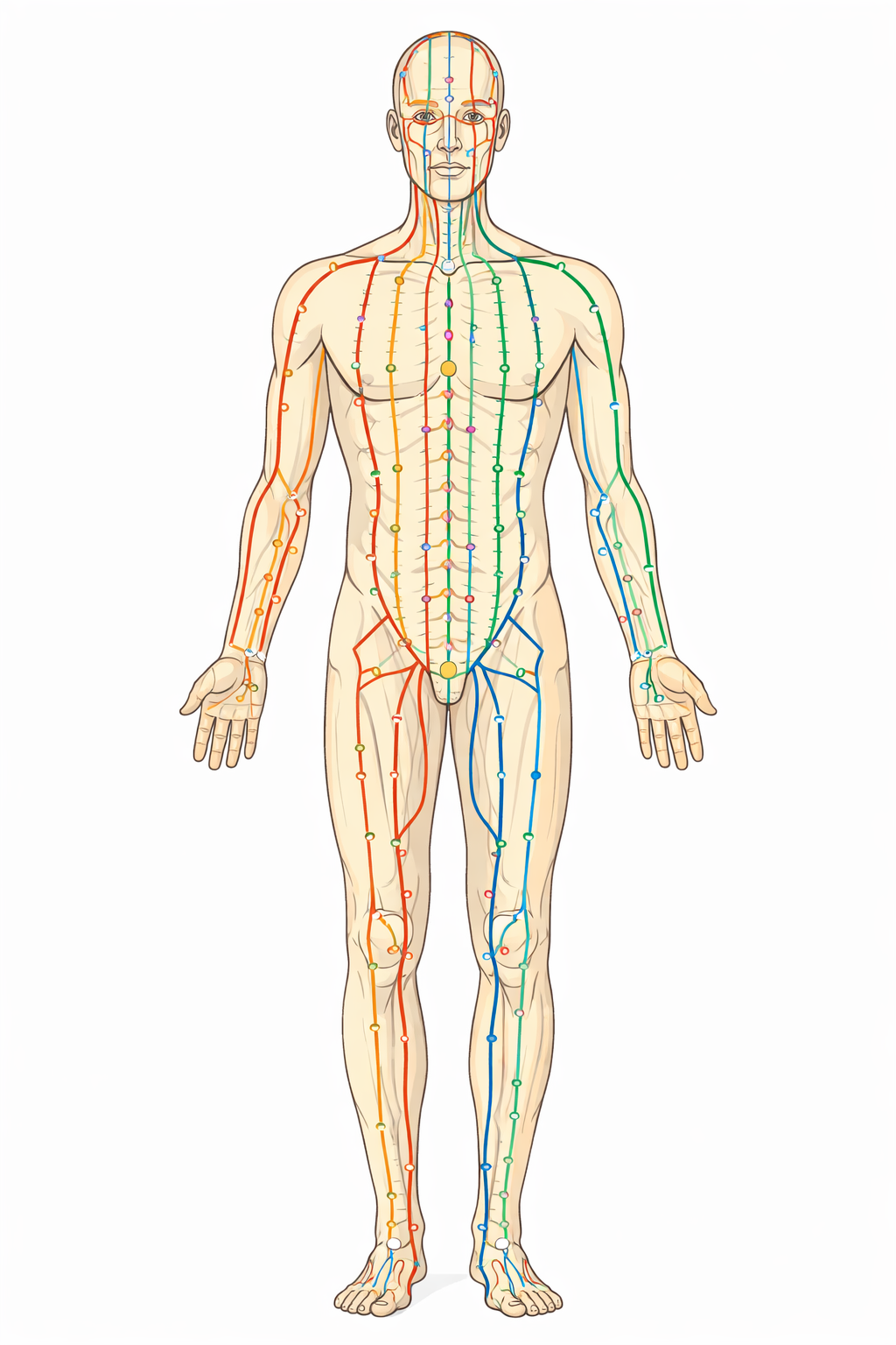 Menschliche-Figur-mit-Meridianlinien